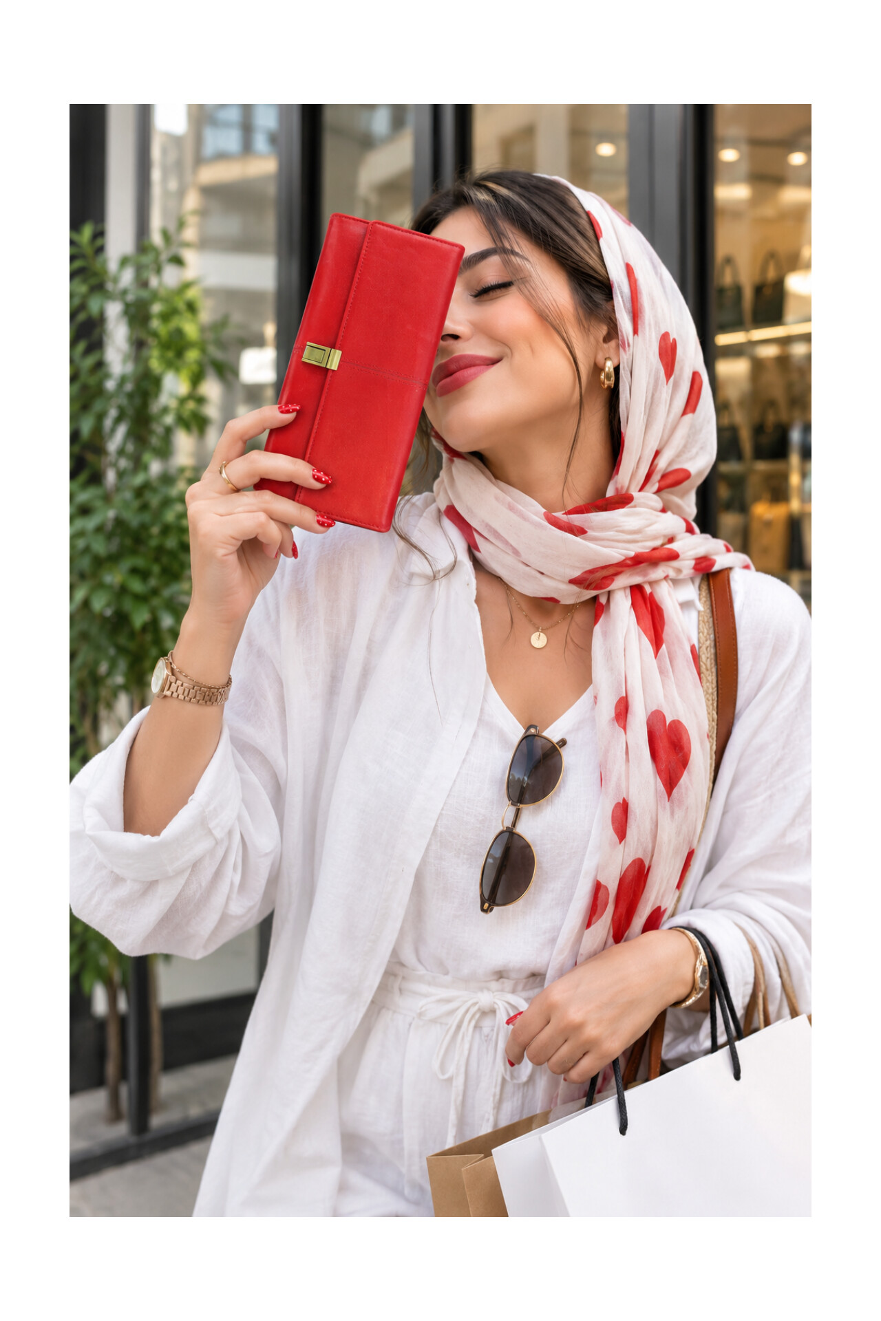 کیف پول زنانه چرم طبیعی-چرم سادورا